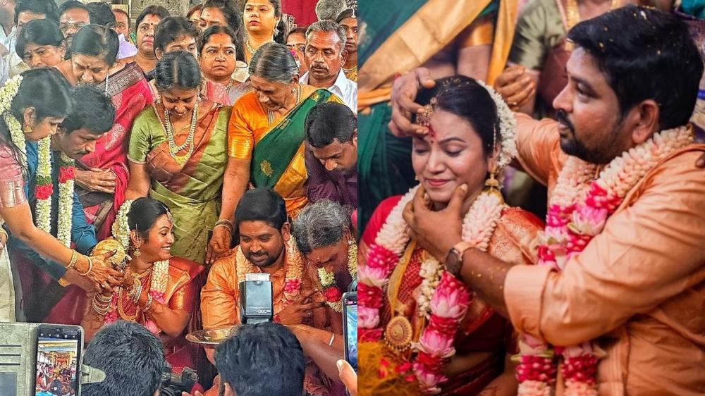 director-cheran-daughter-nivedha-priyadharshini-suresh-aditya-marriage-albums