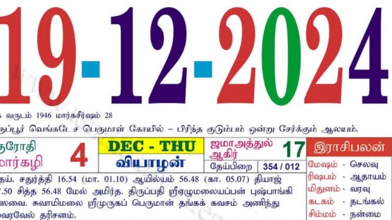 today-rasi-palangal-19-december-2024