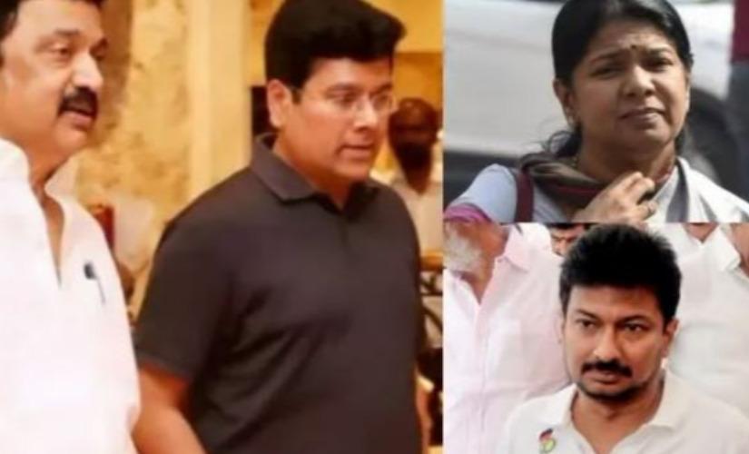 mk-stalin-udhayanithi-kanimozhi-sabareesan-meeting
