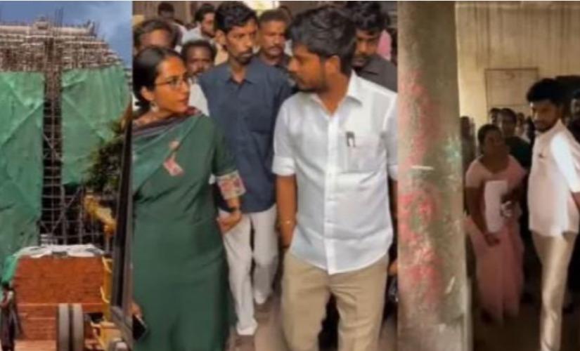 minister-ramesh-sri-rangam-temple-inspection