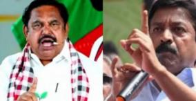 admk cv shanmugam - edappadi palanisamy