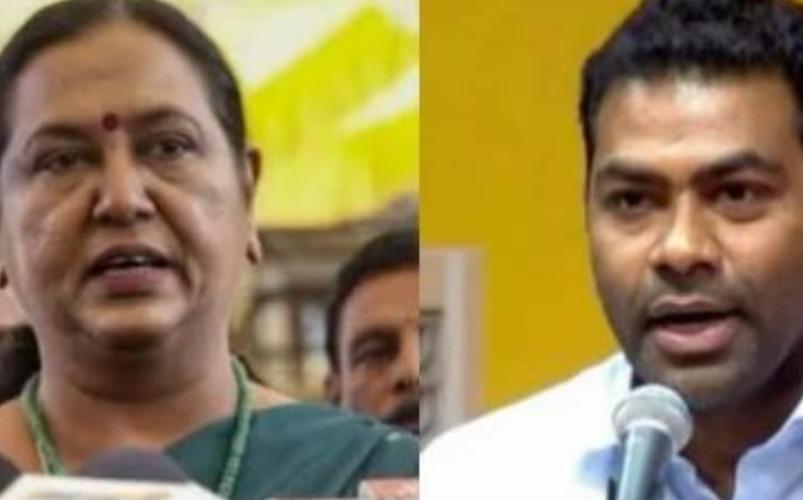 dmdk-premalatha-vijayakanth-minister-adhav-arjuna