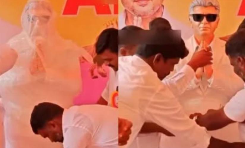 actor-ajithkumar-statue-chennai-mangadu-fans